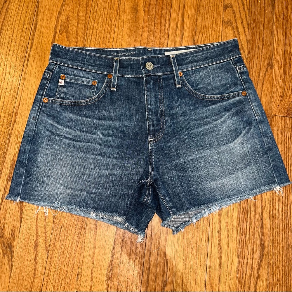 AG Adriano Goldschmied The Hailey Cut-Off Jean Shorts Size 26